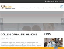 Tablet Screenshot of collegenaturalmedicine.com